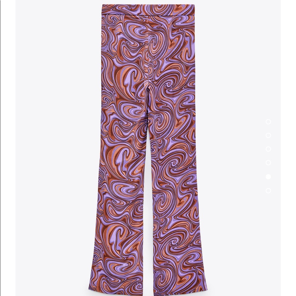 Zara print flair pants med - Picture 5 of 6